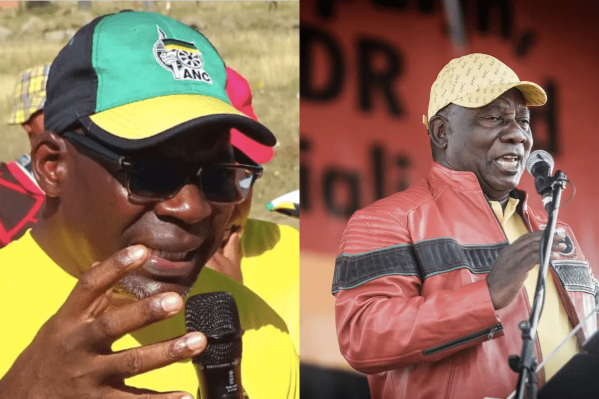 SACP general secretary Solly Mapaila campaigning for the ANC and President Cyril Ramaphosa addressing SACP and Cosatu members during a May Day rally in 2019.