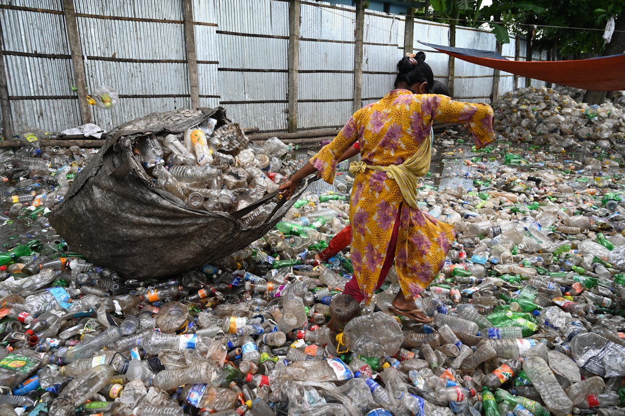 Recycled bottles