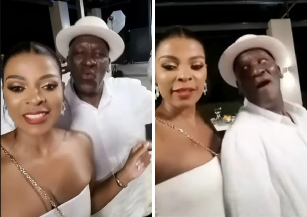 Former Minister of Police Bheki Cele was spotted partying up a storm during the festive season. Images via Instagram: @thembeka_c45