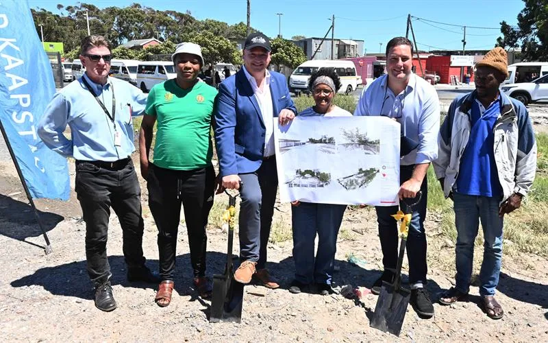 Construction has begun on the Masiphumelele Gateway Market.