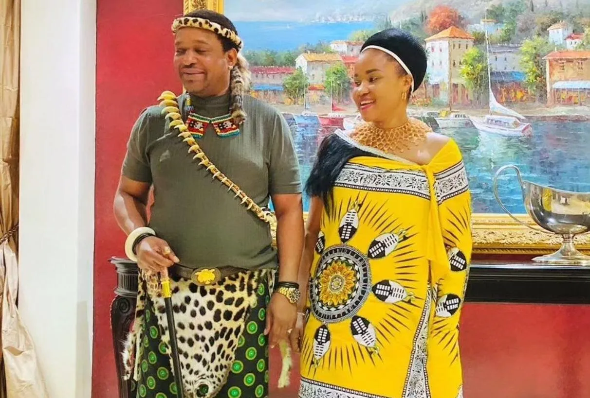 AmaZulu king Misuzulu kaZwelithini and his third wife Nomzamo Myeni.