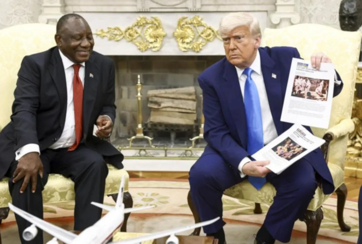 Donald Trump and Cyril Ramaphosa