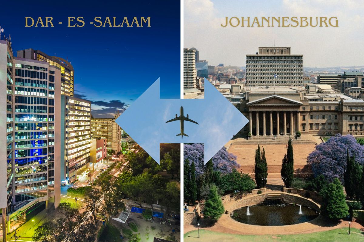 Direct flights from Dar to Joburg