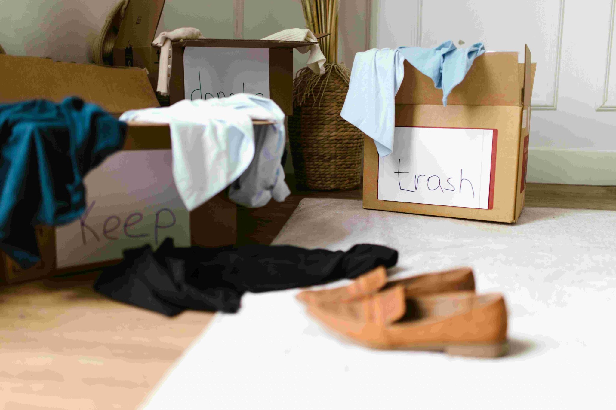 Rainy day activities: Cleaning closet