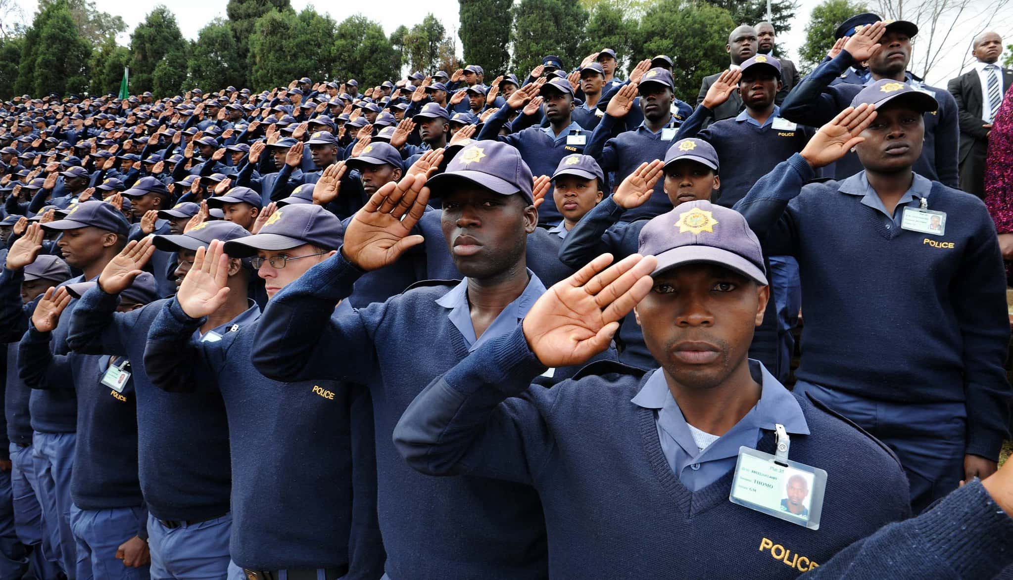 File image of police officers remembering their own at the South African Police Service Commemoration Day at the Union Buildings in Pretoria. 6 September 2015. Image: GCIS south africa safety