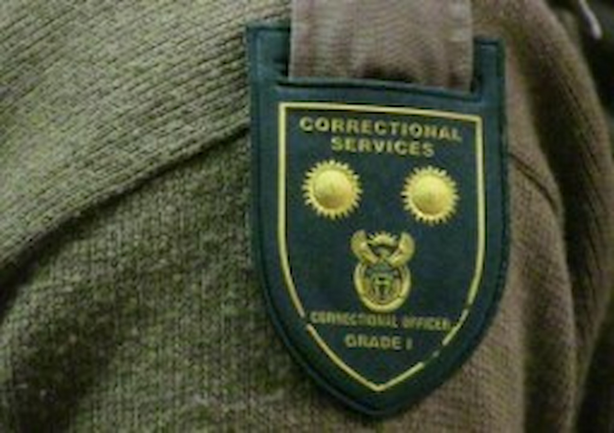 image showing correctional services shoulder flashes/badges. Image accompanies article why victims refuse to visit SA prisons for parole hearings...