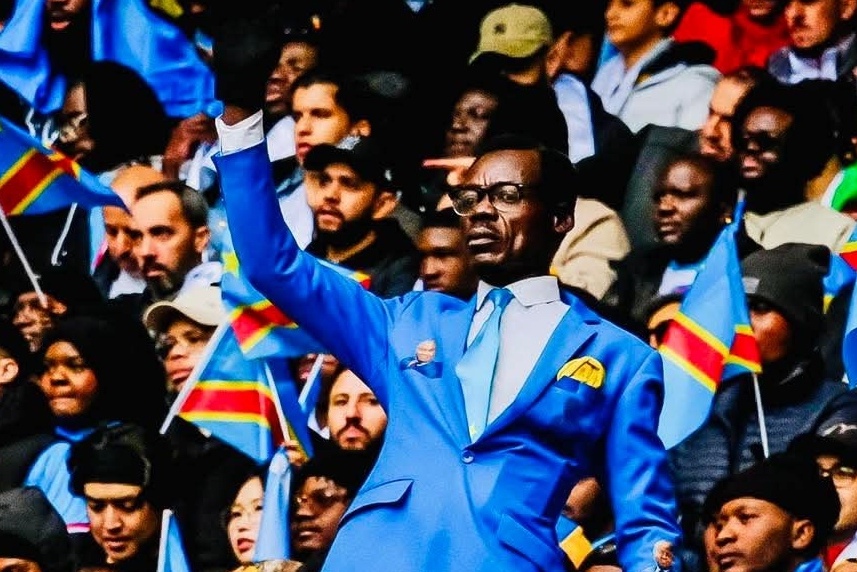 DRC Super-fan Michel Nkuka Mboladinga Lumumba