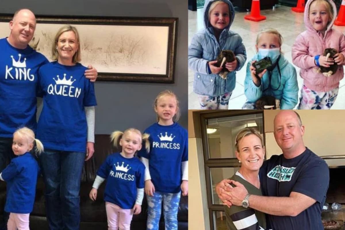 Lauren Dickason, Graham Dickason and their late children during happier times. This image accompanies an article about Graham Dickason's new marriage