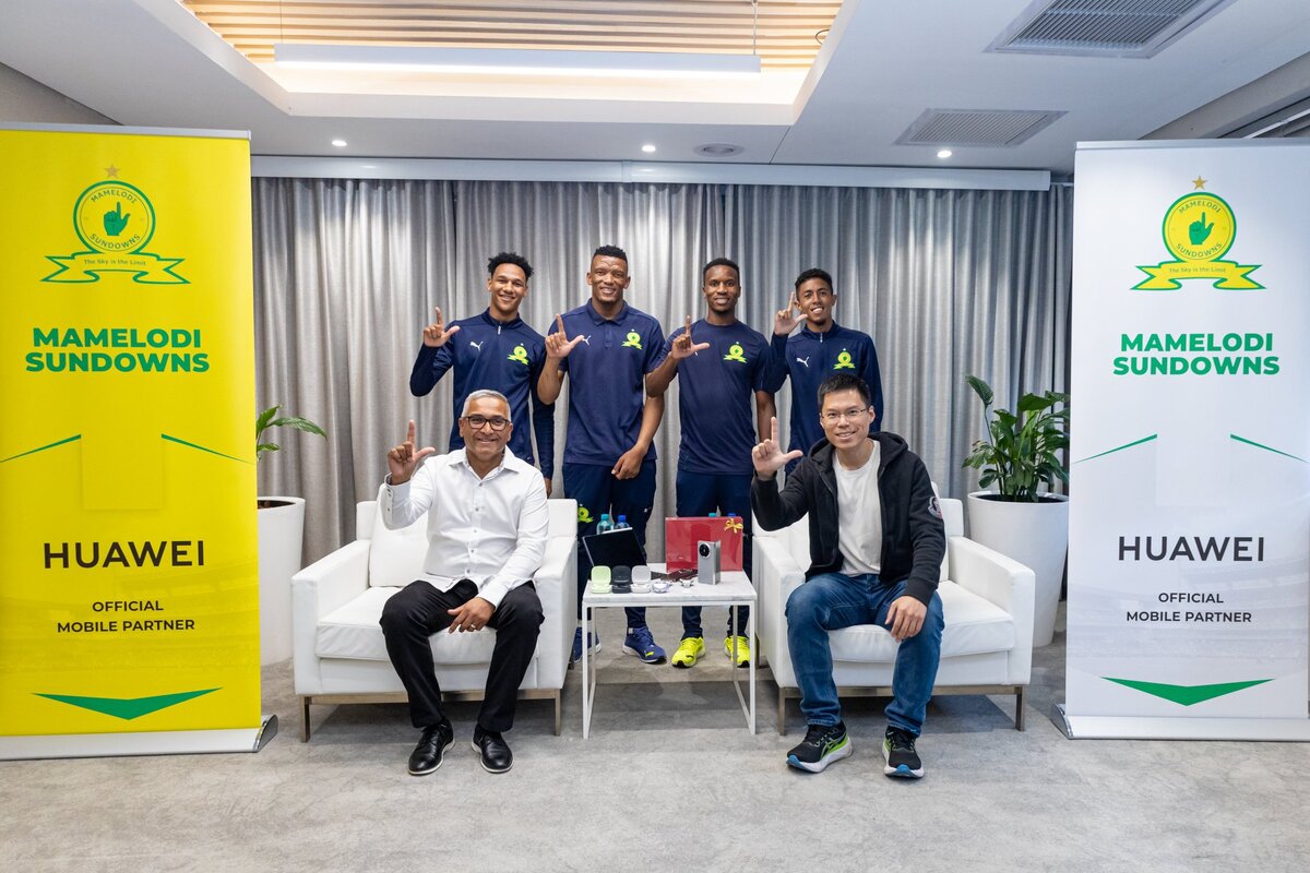 Mamelodi Sundowns recently partnered with Huawei. Image: @Masandawana/X