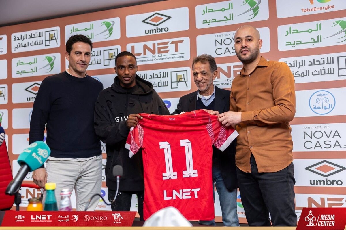 Thembinkosi Lorch will wear the No.11 jersey at Lybian giants Al-Ittihad. Image: Al-Ittihad