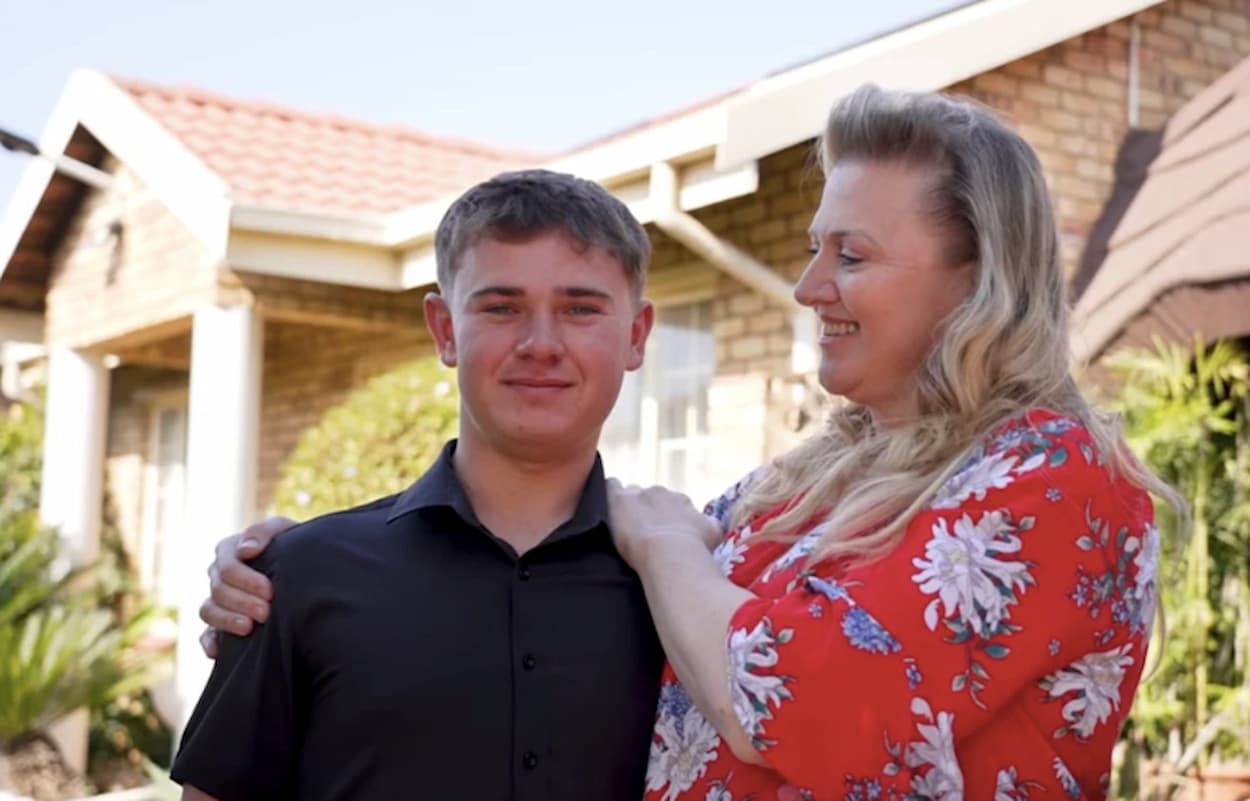 Tristan and Helen Smit, 15 years after his diagnosis