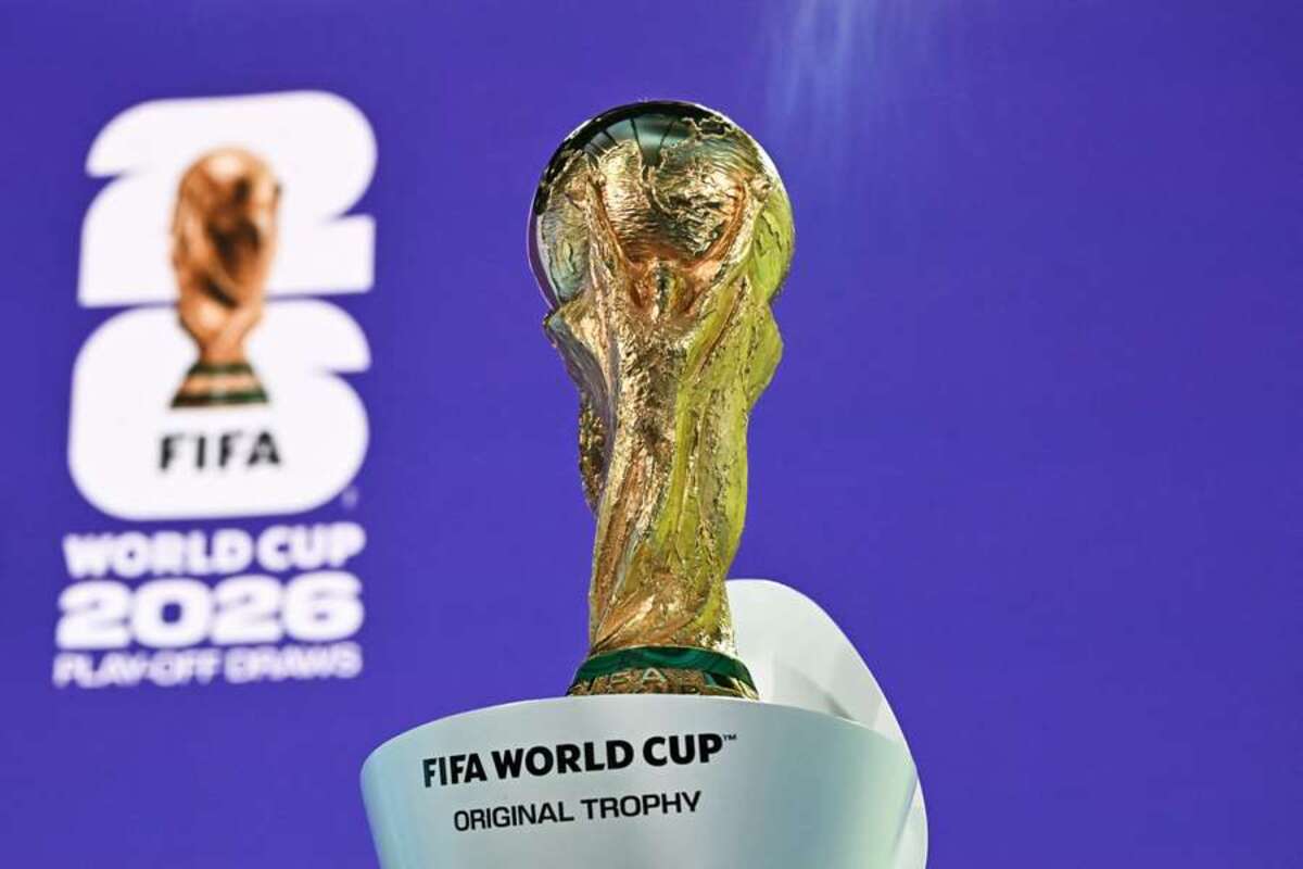The official FIFA World Cup trophy. Image: AFP