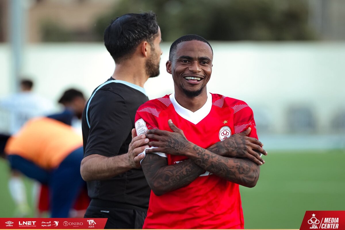 Al-Ittihad attacker Thembinkosi Lorch on the scoresheet again. Image: Al-Ittihad Tripoli