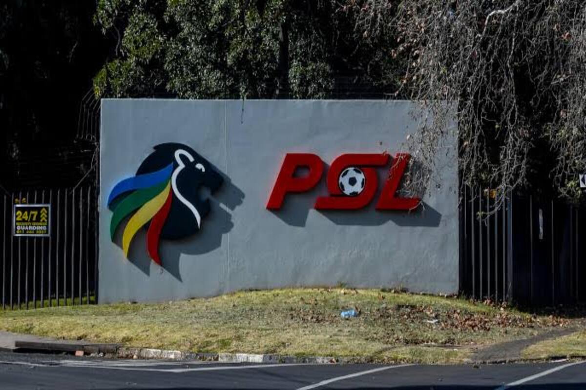 PSL logo displayed outside the offices in Parktown, Johannesburg. Image: Gallo Images